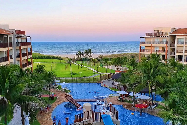 Beach Living 02 Qts Vista Parcial Mar Climatizado