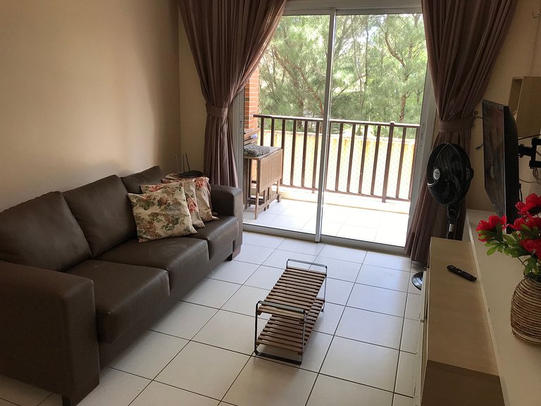 Beach Living 02 Qts Vista Parcial Mar Bem decorado