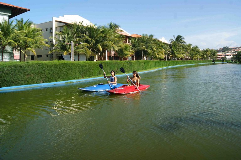 Aquaville, pé-na-areia, lazer, 900m do Beach Park