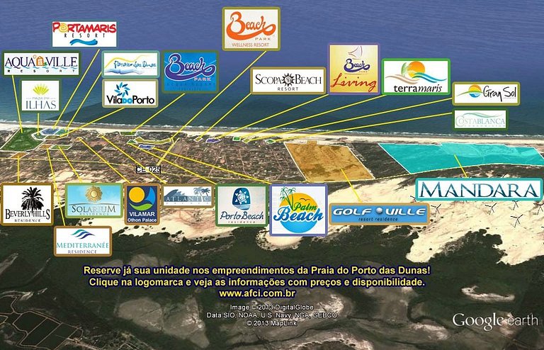 GranSol, Terreo, Pé na areia, 03 qtos, 08 adultos e 02 crian