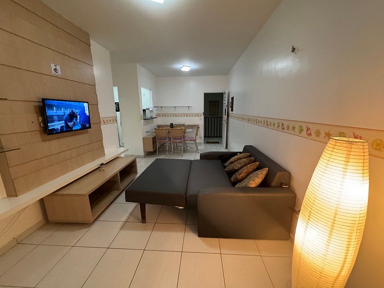 Beach Living 02 Qts Vista Parcial Mar Climatizado