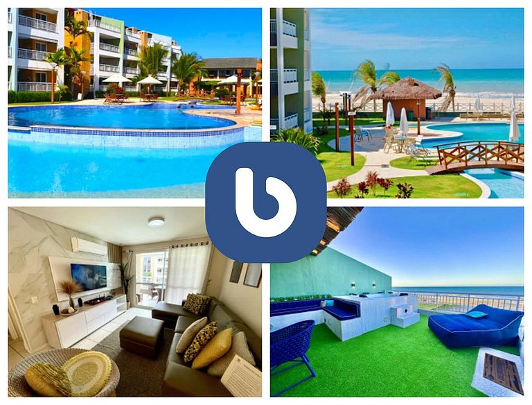 Lindo Luxo Duplex frente mar