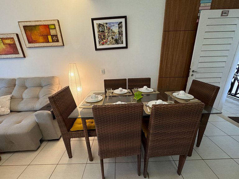 Beach Living Pe n areia 400m do Beach Park 02 Qtos