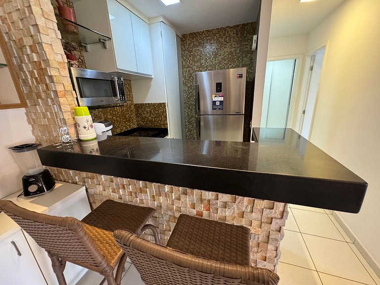 Beach Living Pe n areia 400m do Beach Park 02 Qtos