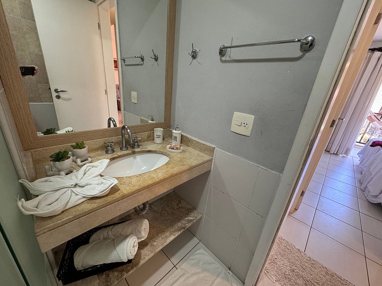 Beach Living Pe n areia 400m do Beach Park 02 Qtos