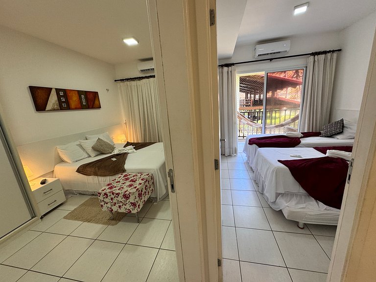 Beach Living Pe n areia 400m do Beach Park 02 Qtos