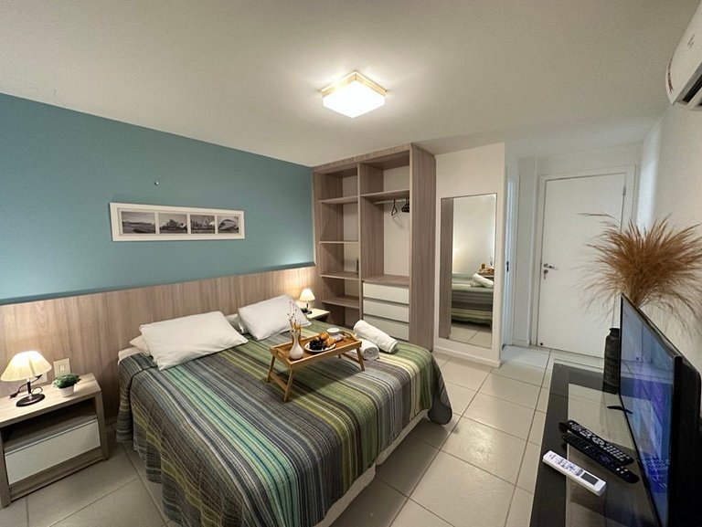 TerraMaris - LIndo Ap Familia Vista mar 3 quartos