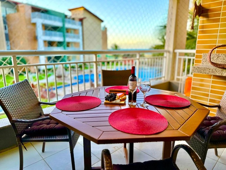 TerraMaris - LIndo Ap Familia Vista mar 3 quartos