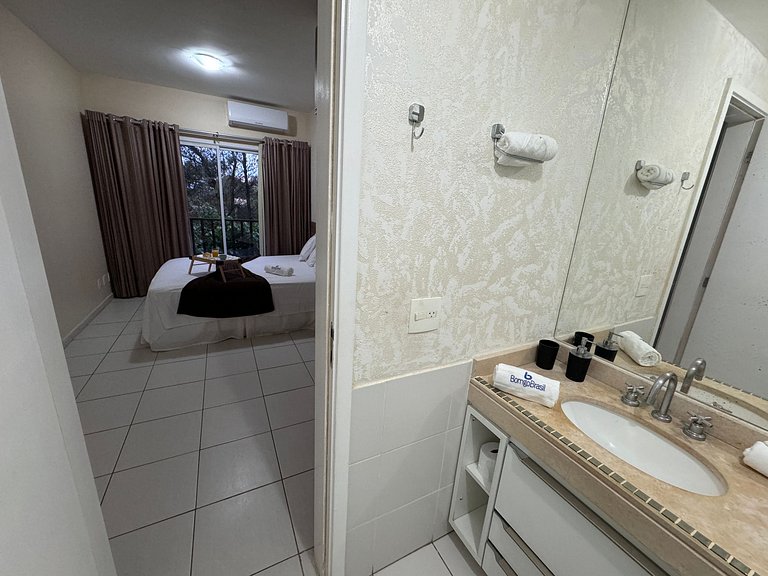 Beach Living 02 Qts Vista Parcial Mar Bem decorado