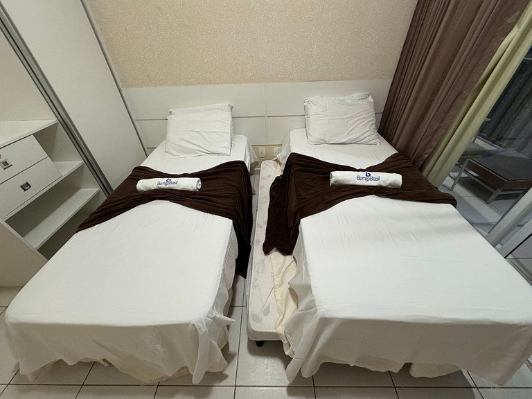 Beach Living 02 Qts Vista Parcial Mar Bem decorado