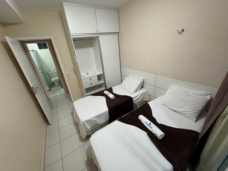 Beach Living 02 Qts Vista Parcial Mar Bem decorado