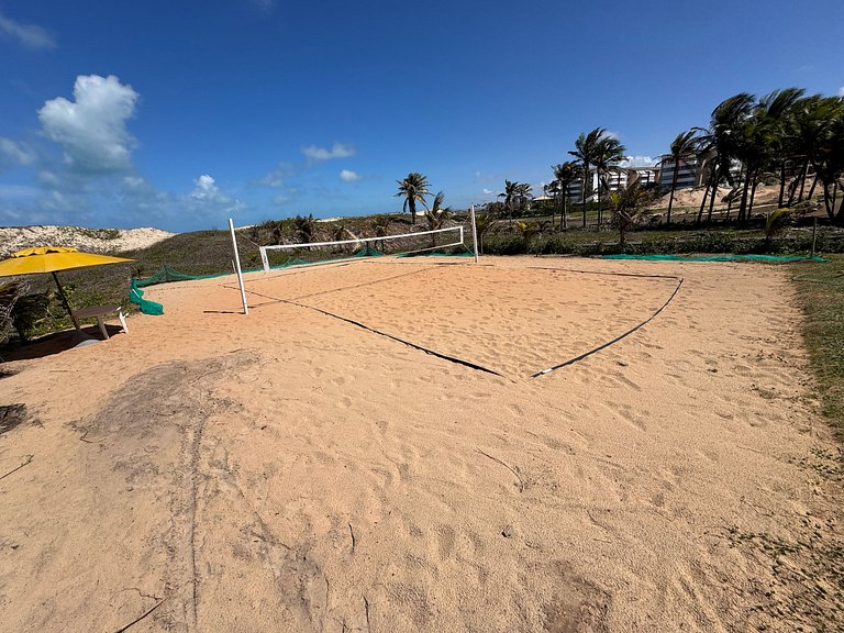 GranSol, Terreo, Pé na areia, 03 qtos, 08 adultos e 02 crian