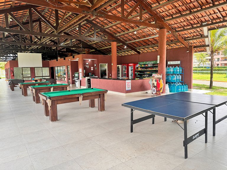Aquaville, pé-na-areia, lazer, 900m do Beach Park