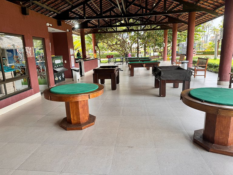 Aquaville, pé-na-areia, lazer, 900m do Beach Park