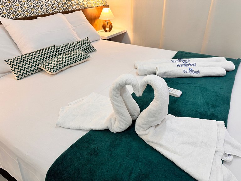 Beach Living 02 Qts todo climatizado bem decorado