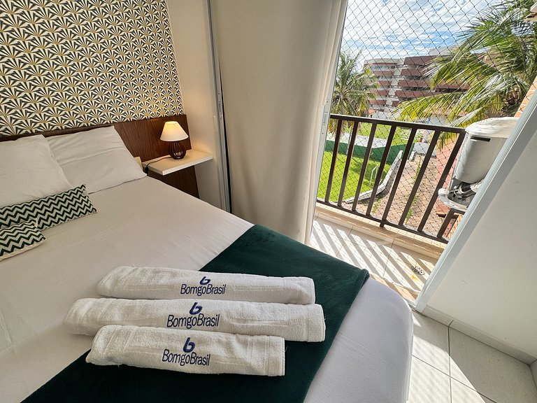 Beach Living 02 Qts todo climatizado bem decorado