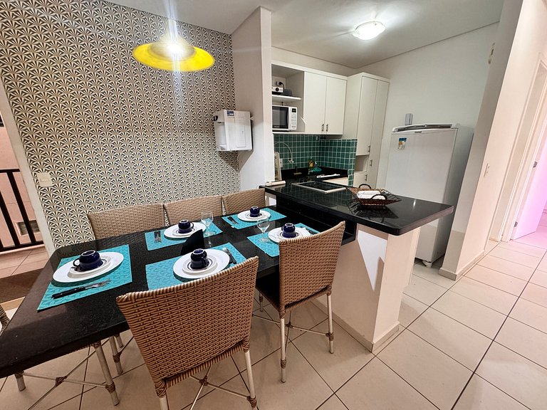 Beach Living 02 Qts todo climatizado bem decorado