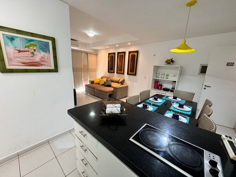 Beach Living 02 Qts todo climatizado bem decorado