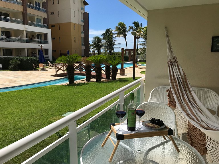 GranSol, Terreo, Pé na areia, 03 qtos, 08 adultos e 02 crian