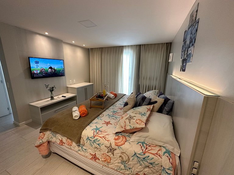 Lindo Luxo Duplex frente mar