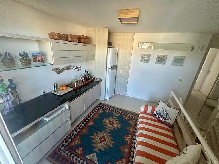 Linda Duplex, 4qtos, jacuzzi e vista mar