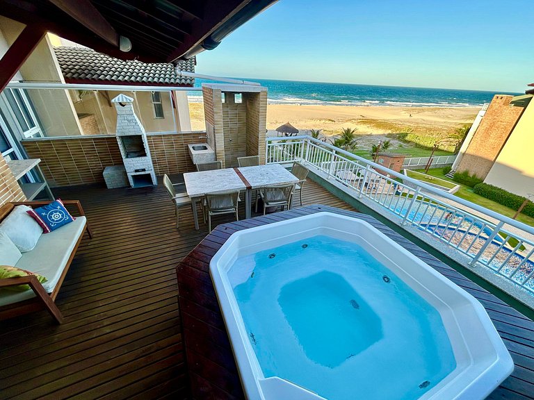 Linda Duplex, 4qtos, jacuzzi e vista mar