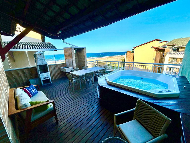 Linda Duplex, 4qtos, jacuzzi e vista mar
