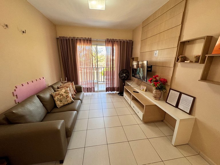 Beach Living 02 Qts Vista Parcial Mar Bem decorado