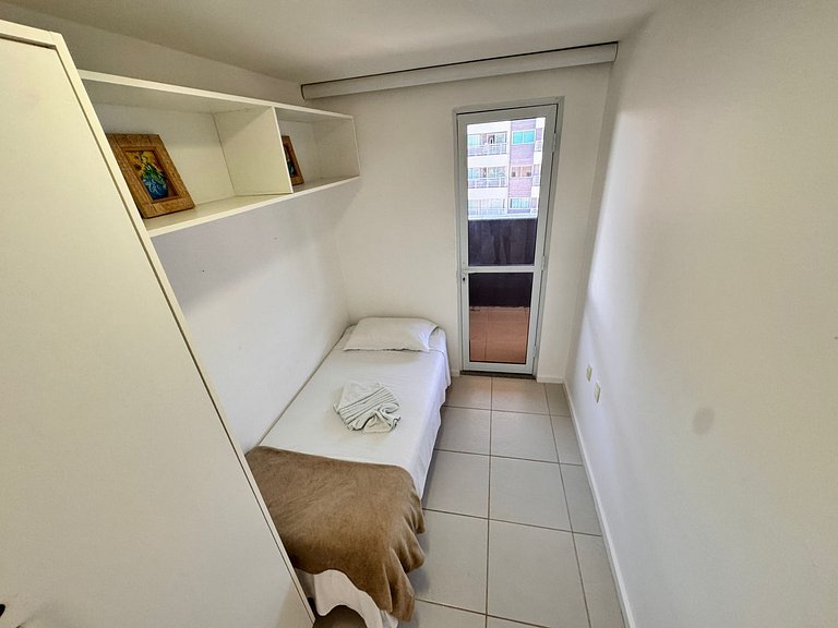 Cobertura vista mar, pé na areia, familia,próximo Beach Park