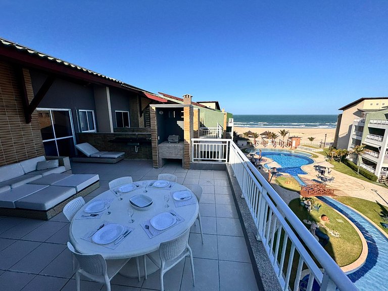 Cobertura vista mar, pé na areia, familia, próximo Beach Par