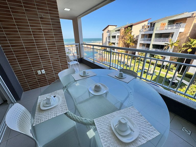 Cobertura vista mar, pé na areia, familia,próximo Beach Park