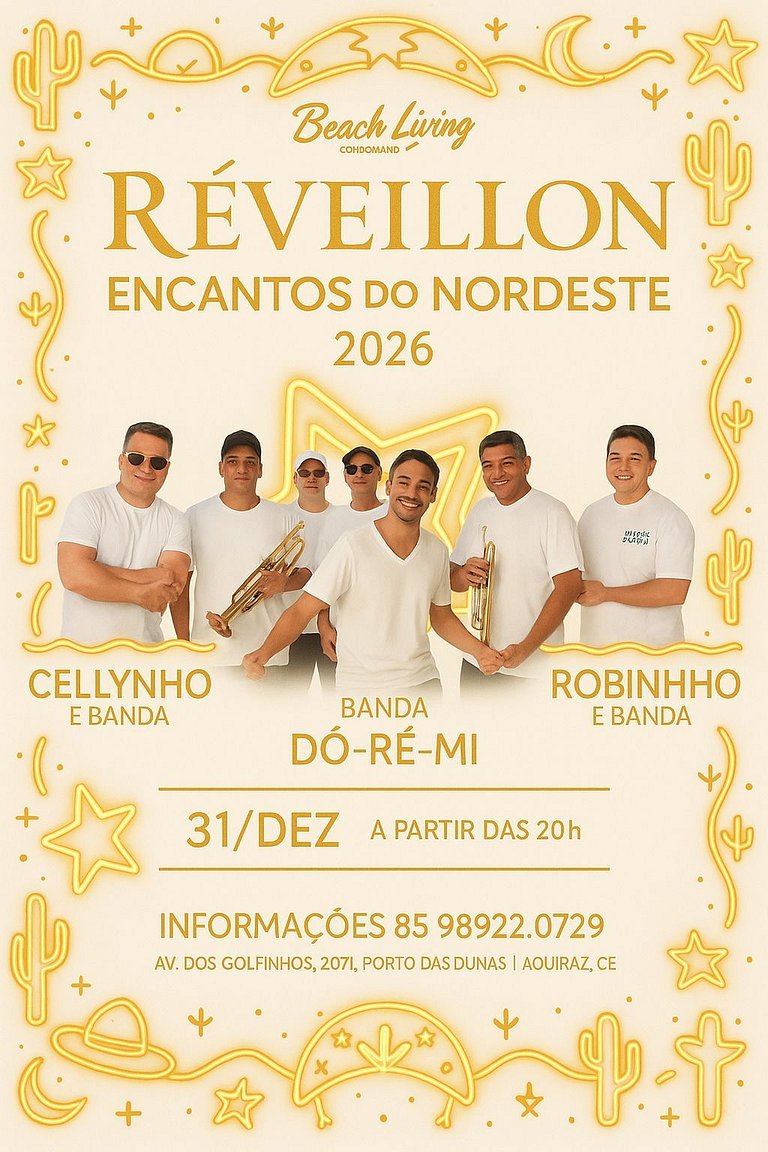 Beach Living 03 Qts Vista Mar e Complexo