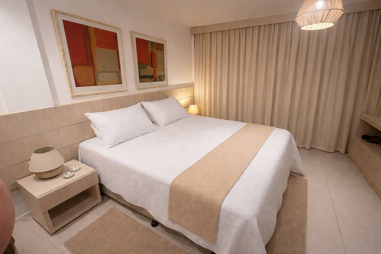 TerraMaris - Duplex, 5 qtos, jacuzzi, vista mar total, praia