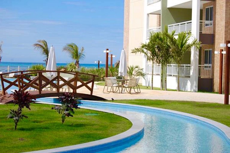 TerraMaris - Duplex, 5 qtos, jacuzzi, vista mar total, praia