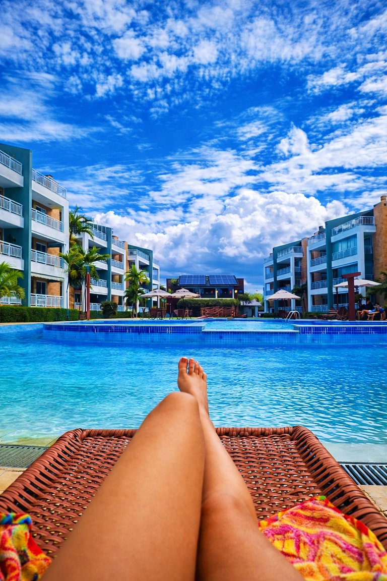 TerraMaris - Duplex, 5 qtos, jacuzzi, vista mar total, praia