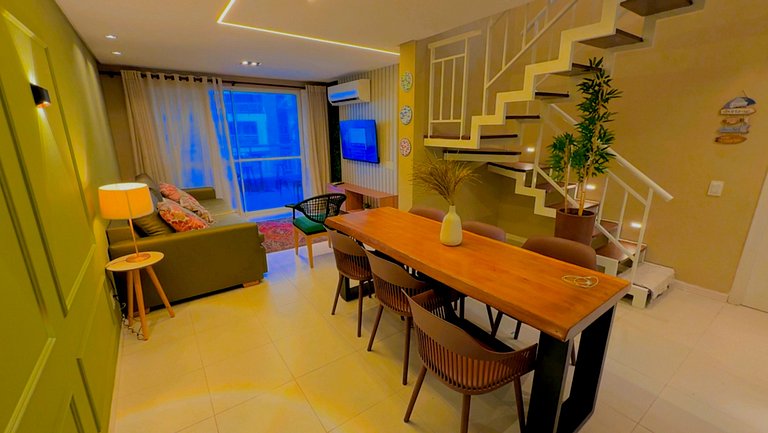 TerraMaris - Duplex Vista Mar, Jacuzzi, churasquiera