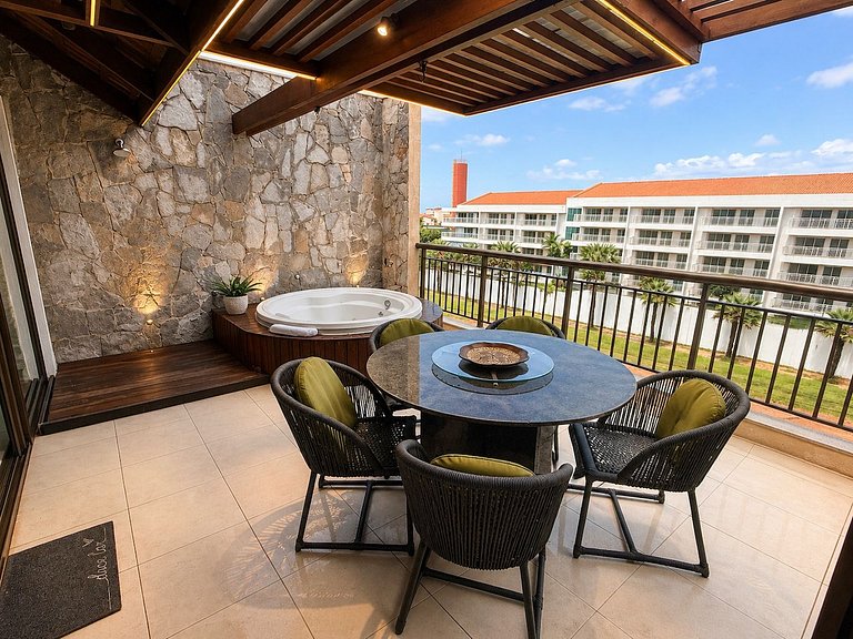 Mediterranee Duplex incrível 3 suítes e jacuzzi