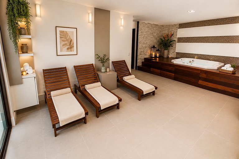 Duplex incrível com 3 suítes e jacuzzi